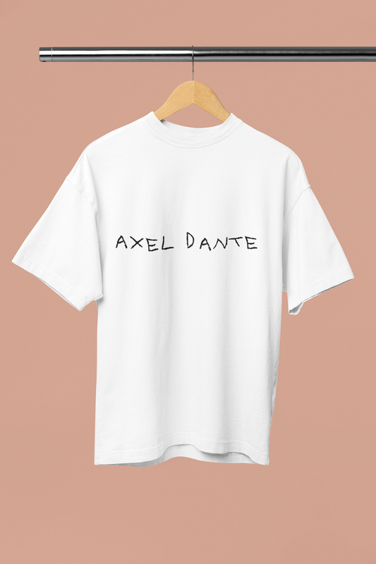 MENS AXEL DANTE OVERSIZED KIDS JOT TEE WHITE